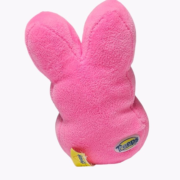 Peeps Marshmallow Easter Bunny 6 Inch Plush Pink Rabbit Stuffed Animal Toy - Picture 2 of 6